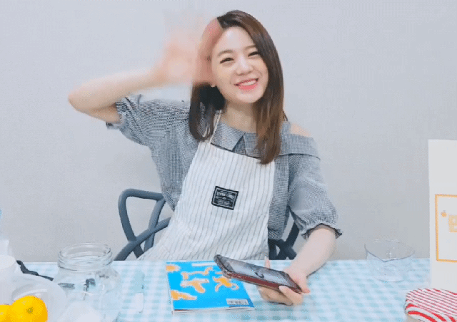 오늘 브이앱에서 귤청 만든 프로미스나인 장규리 | 인스티즈