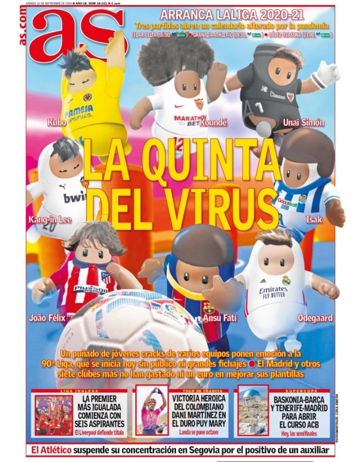 오늘자 스페인 아스 표지에 실린 이강인 캐릭터.jpg | 인스티즈