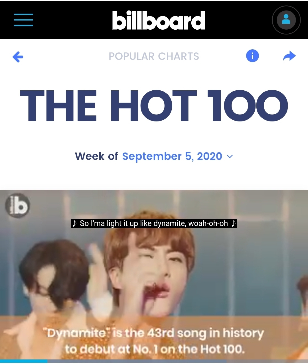 빌보드 공식 사이트 메인화면 ㄷㄷㄷ | 인스티즈