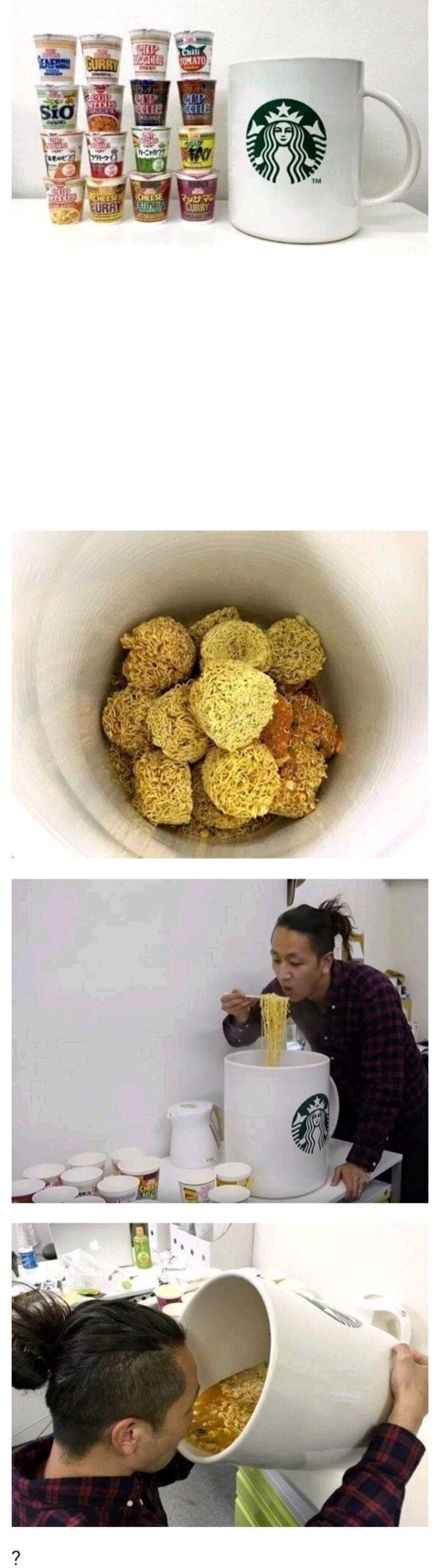 라면이 작은거냐 컵이 큰거냐 사람이 작은거냐 | 인스티즈