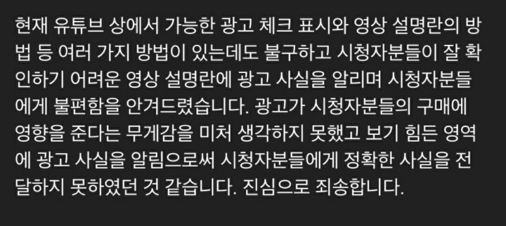 먹방 유튜버들 사과문 패시브 | 인스티즈