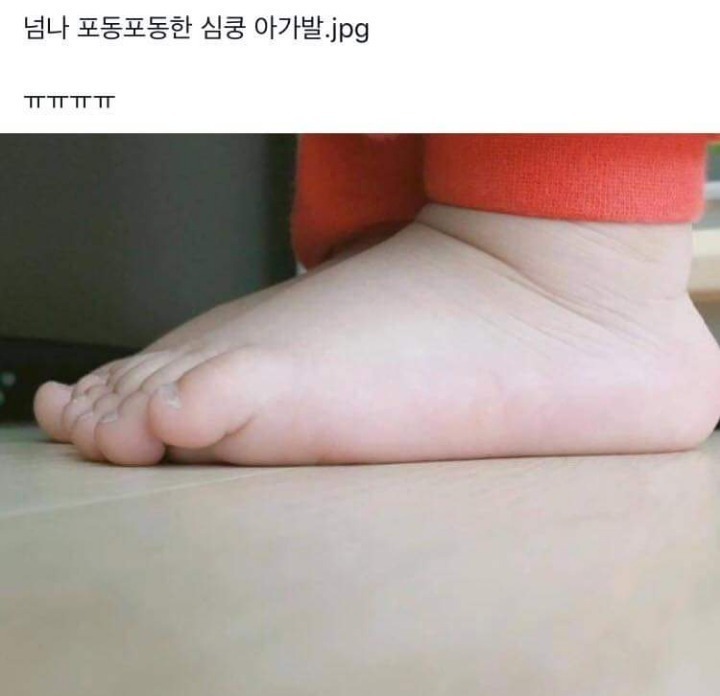 포동포동한 아기발 | 인스티즈