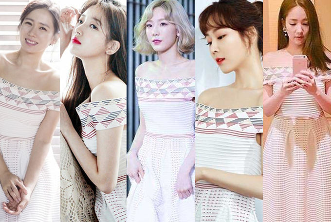 여자연예인 5명 같은옷 다른느낌 | 인스티즈