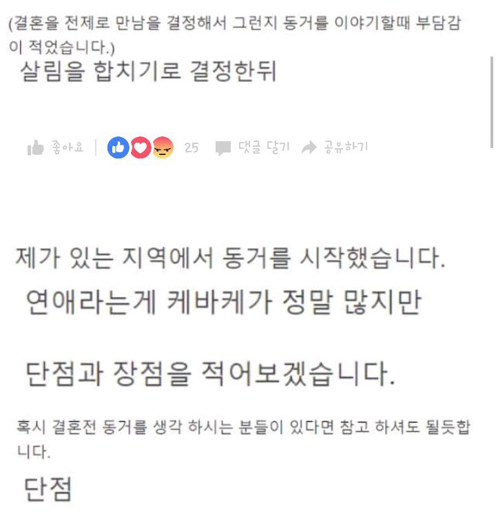 여자친구와 동거를 시작한 남자가말하는 동거장단점 | 인스티즈