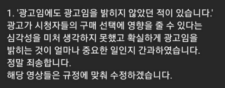 먹방 유튜버들 사과문 패시브 | 인스티즈