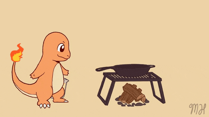 팬케이크 만드는 파이리 | 인스티즈