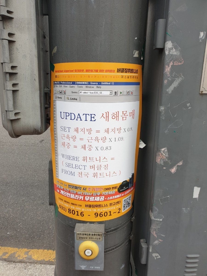 판교의 헬스장 광고.jpg | 인스티즈