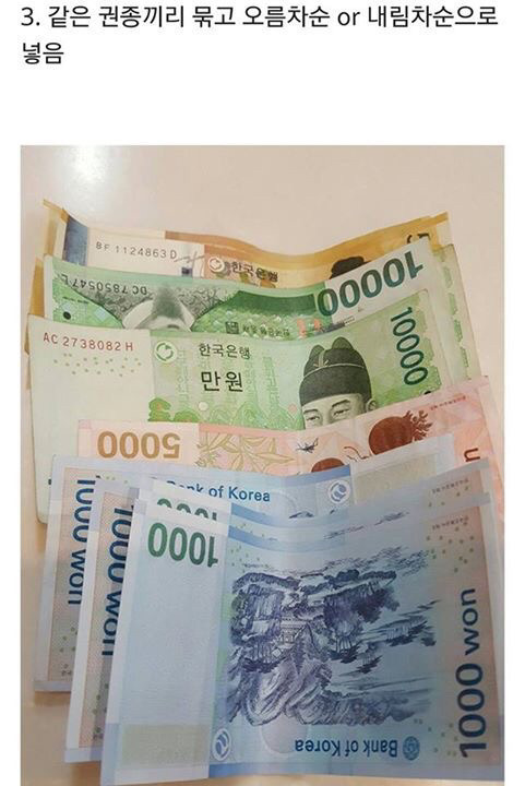 본인의 지갑에 지폐가 들어있는 유형은?? | 인스티즈