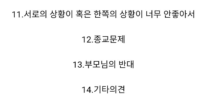 본인이 연인과 헤어진 이유는? | 인스티즈