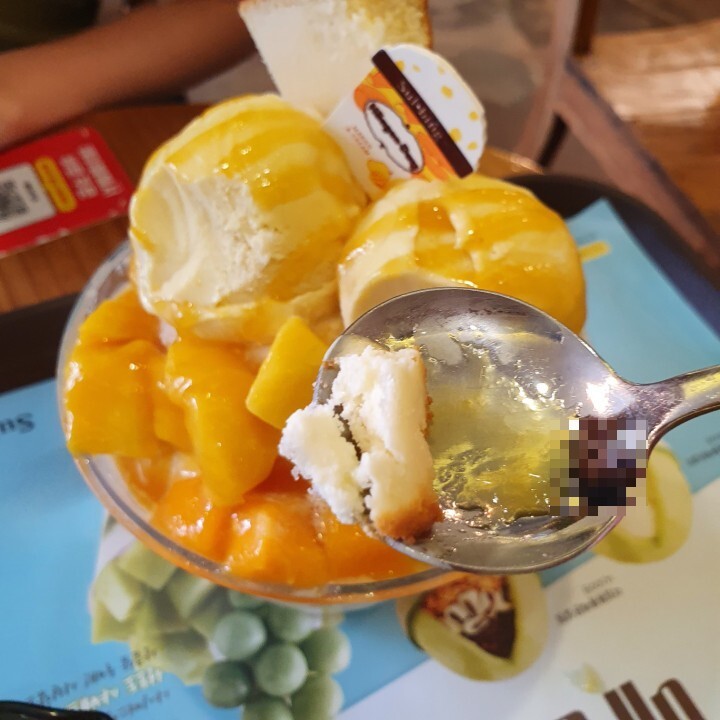 하겐다즈 망고설빙 실물.JPG | 인스티즈