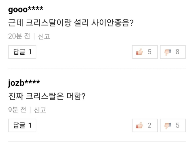 설리 관련 기사에 달리는 댓글들 | 인스티즈