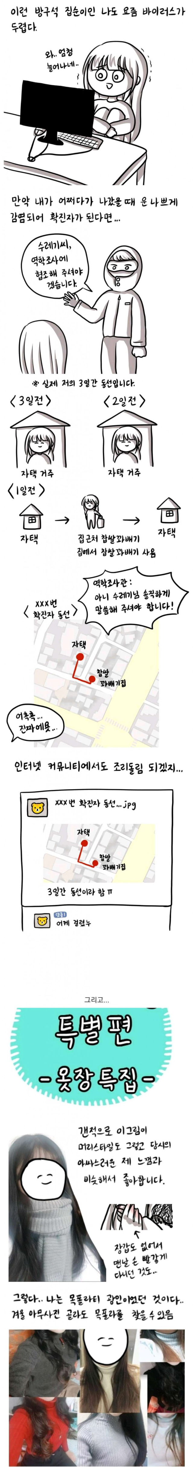 아싸가 코로나 걸리는 만화.jpg | 인스티즈