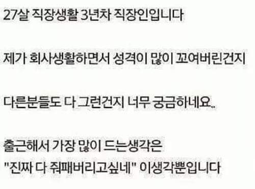 3년차직장인의 생각 | 인스티즈