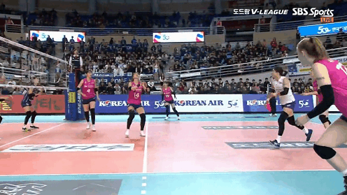 만화 주인공 같은 배구 선수 ㄷㄷㄷ gif | 인스티즈