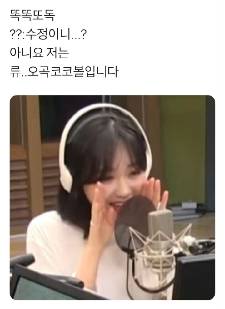 평범한 사진에 코멘트 붙여서 러블리즈 수정이 놀려먹는 팬들.jpg | 인스티즈