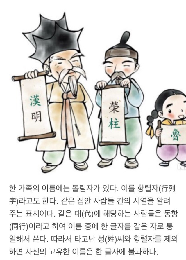 내 이름은 돌림자다 vs 아니다 | 인스티즈