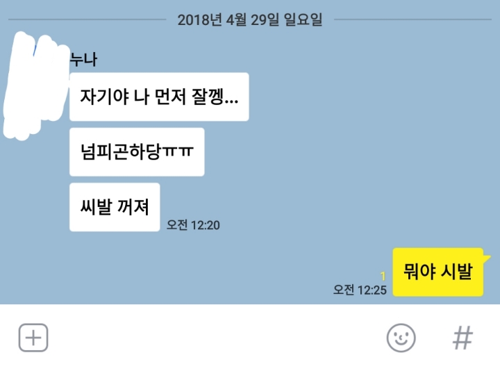 누나한테 이유없이 쌍욕먹은 동생.jpg | 인스티즈