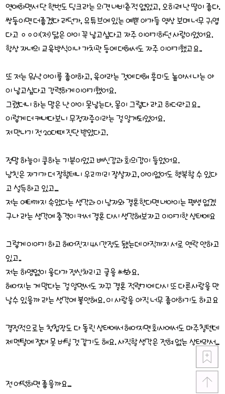 결혼약속했던 남친이 무정자증이라고 합니다 | 인스티즈