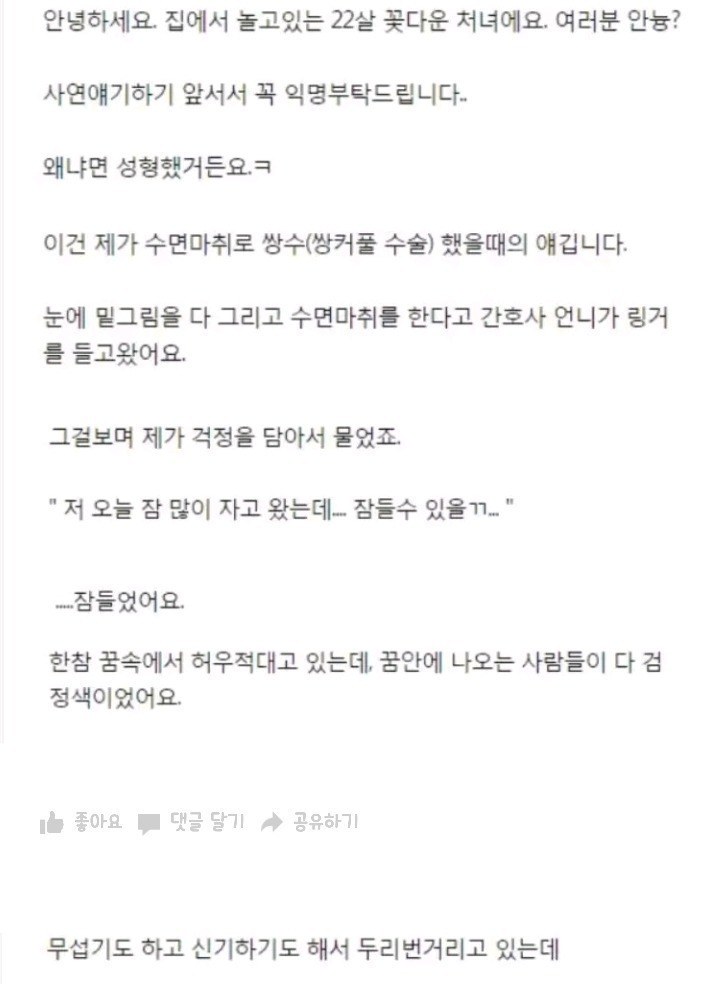 한 여자분의 쌍수후기 | 인스티즈