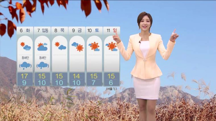 최아리 MBC 기상캐스터 생방송중 애교 | 인스티즈