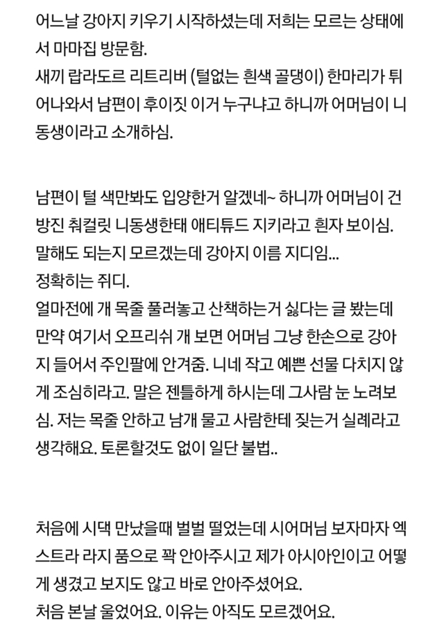  내가 겪은 흑인 시어머니 썰.tx | 인스티즈