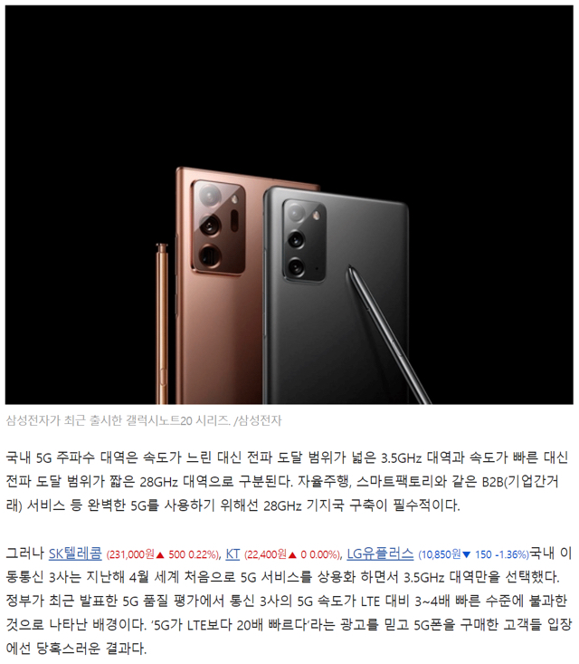 "아이폰12, 20배 빠른 5G 지원하는데… 한국 기지국 설치는 부진" 조선비즈 | 인스티즈