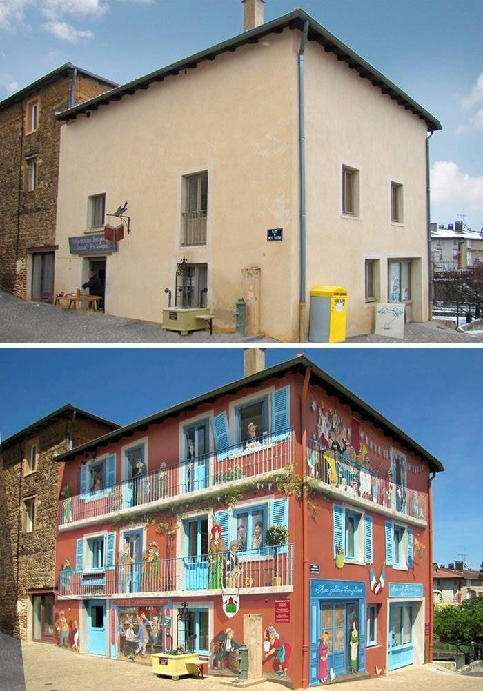 독특한 건물 벽화 .JPG | 인스티즈