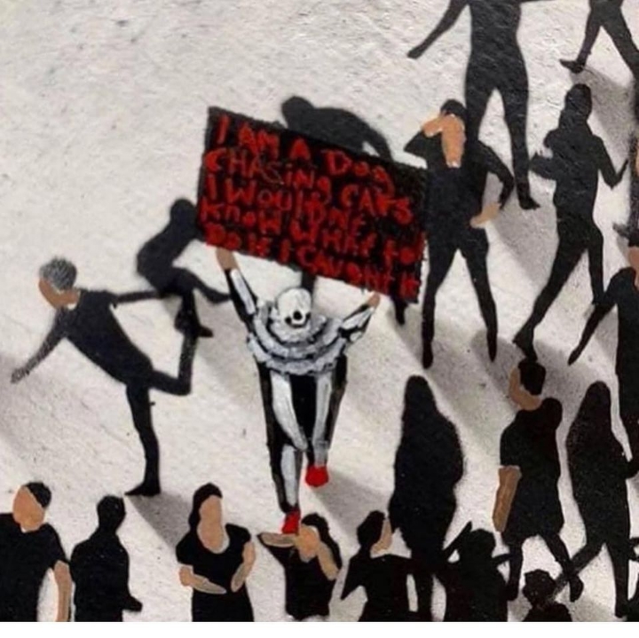 눈밭에 사람들을 그렸다 | 인스티즈