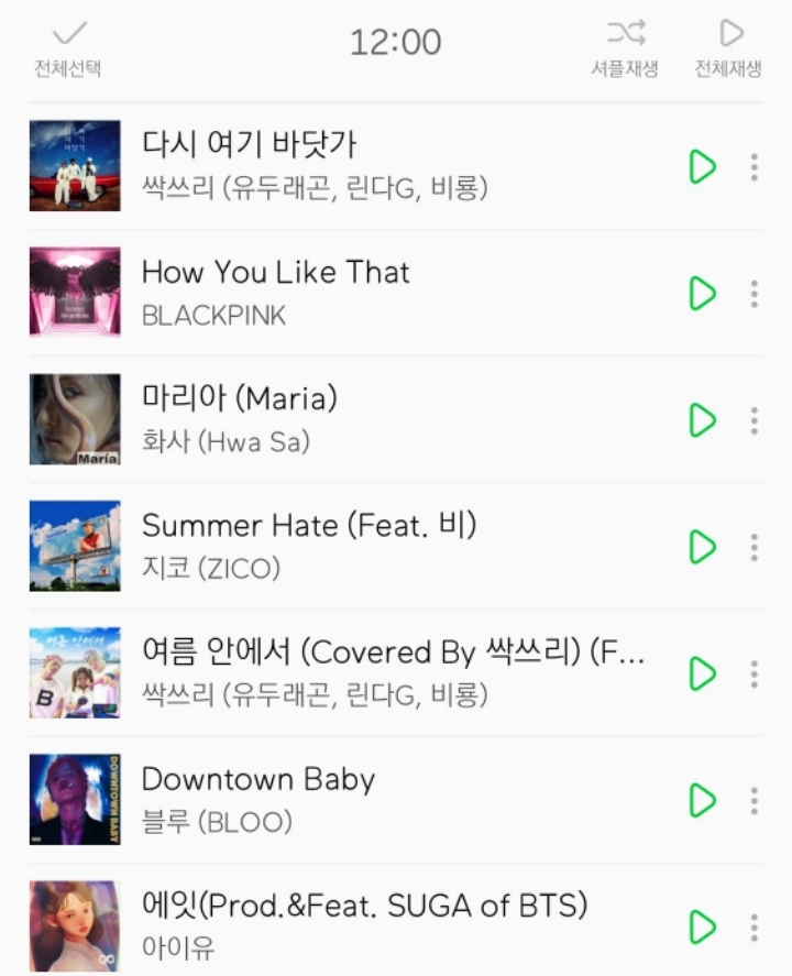 16시간만에 멜론 일간차트 1위 차지한 싹쓰리 | 인스티즈