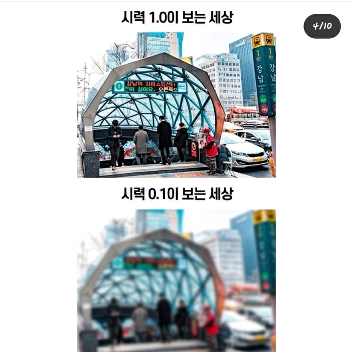 시력 1.0과 0.1의 차이 | 인스티즈