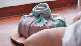보자기 떡케이크 만드는 방법.gif | 인스티즈