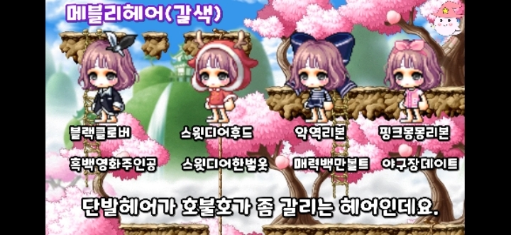 메이플스토리 황금마차 출석보상 뷰티어워즈 헤어쿠폰 헤어별 추천코디! | 인스티즈