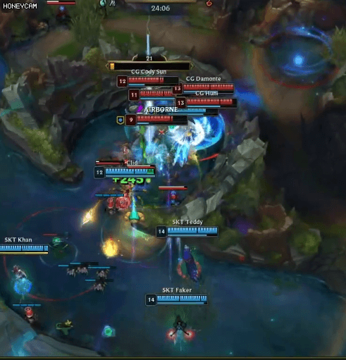 [LOL] 페이커의 카밀... 미친 5인 스턴.gif | 인스티즈