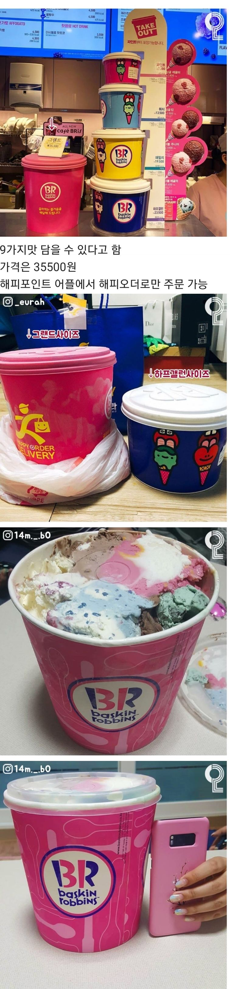 배스킨라빈스 하프갤런보다 큰 그랜드사이즈.jpg | 인스티즈