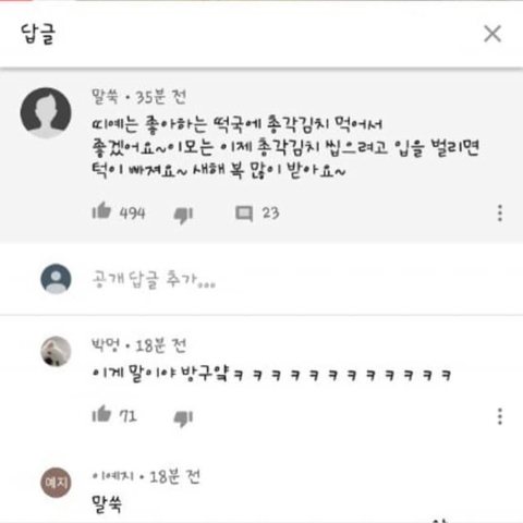 유튜버 띠예 달콤이들 댓글 근황.jpg | 인스티즈