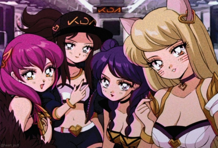 90년대 만화풍 KDA | 인스티즈