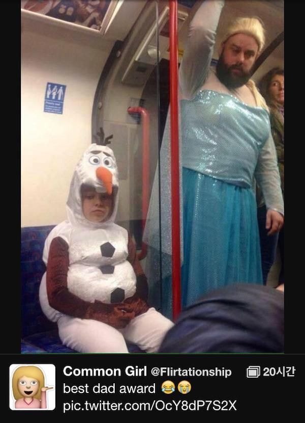 딸이 겨울왕국 코스프래 하고 싶다고 해서 해줬는데 | 인스티즈