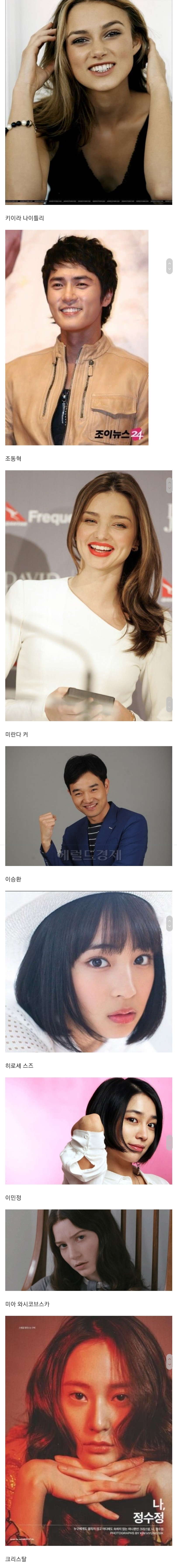 어딘가 묘하게 닮은 한국연예인과 외국연예인.JPG | 인스티즈