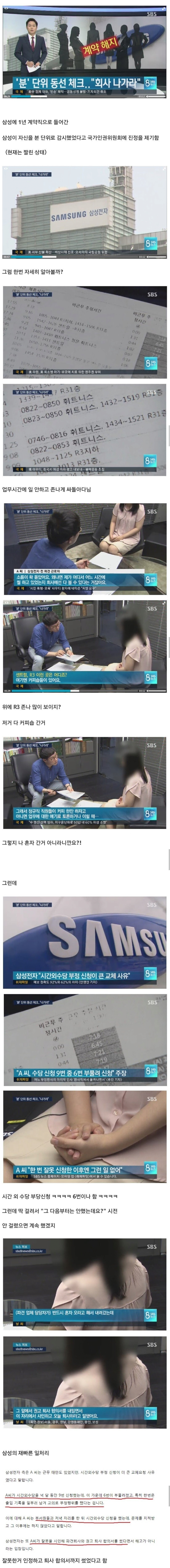 삼성 직원 부당해고 레전드 | 인스티즈