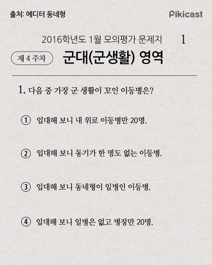 다음중 군생활이 가장꼬인 이등병은? | 인스티즈