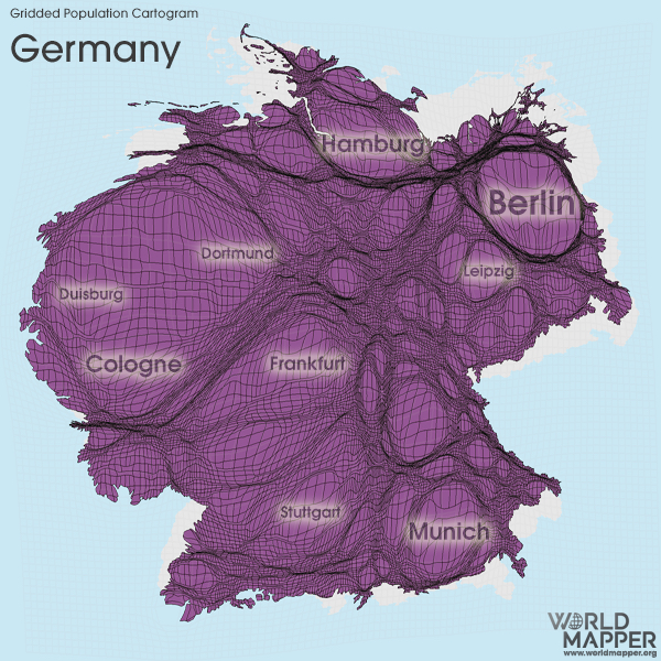 각 나라별 수도권 (혹은 대도시) 집중화를 보여주는 지도 | 인스티즈