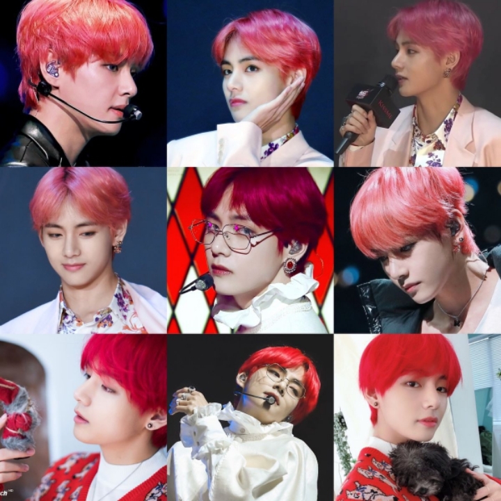 방탄소년단 뷔로 보는 머리색깔 | 인스티즈