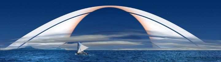 지구가 만약 토성의 고리를 가졌다면.....JPG | 인스티즈