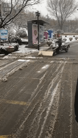 핸드메이드 제설오토바이.gif | 인스티즈