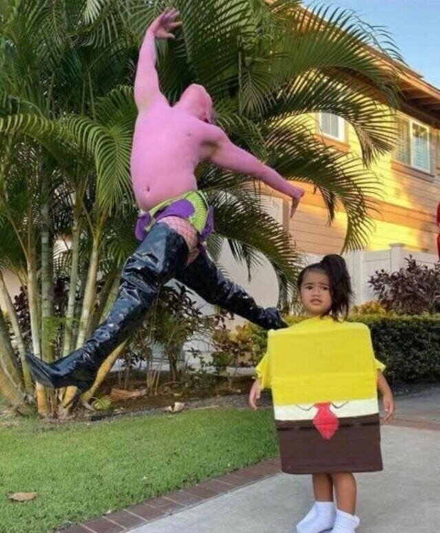 아빠와 딸의 스폰지밥 코스프레 | 인스티즈