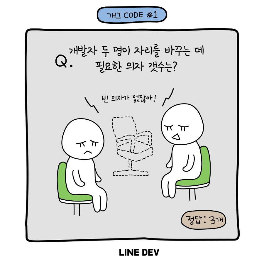 사람 두명이 앉아있는 의자를 바꾸려면 의자가 몇개 필요할까? | 인스티즈