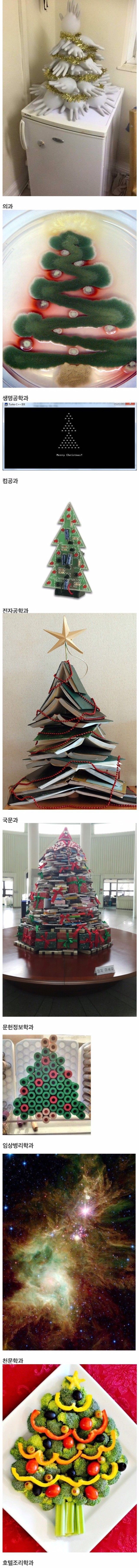 전공별 크리스마스트리 | 인스티즈
