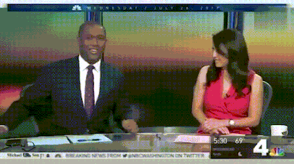 뜻밖의 리포터 방송사고.gif | 인스티즈