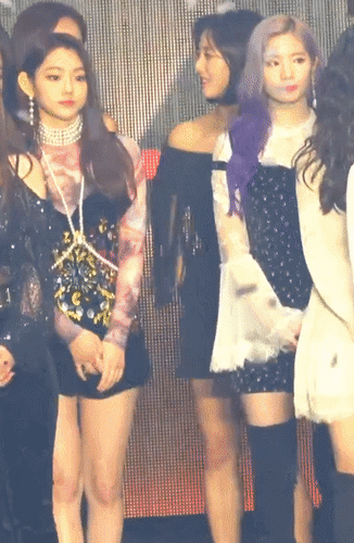 오늘자 트와이스 다현, 강미나 친목.gif | 인스티즈