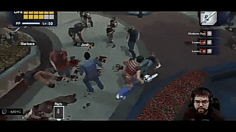 좀비에게 물어뜯기는 불쌍한 사내 . gif | 인스티즈